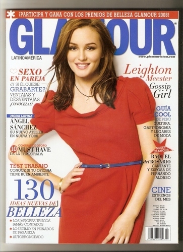  Leighton Meester on the cover of Glamour (latinoamerica)