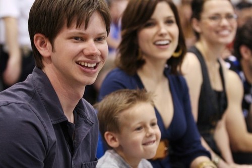 One Tree Hill Charity Basketball Game  and leyton