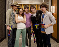 jonas brothers with miley cyrus and her dad - the-jonas-brothers photo