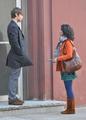 Chace and Jessica filming GG in Brooklyn - gossip-girl photo