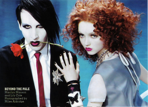  Lily and Marilyn Manson