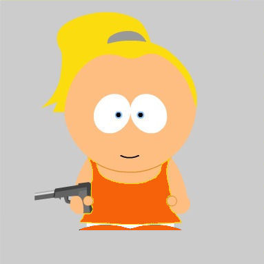 South Park-Style Chuck Characters: Sarah