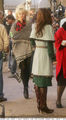 Taylor and Leighton filming GG - gossip-girl photo