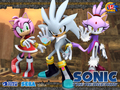 silver,blaze,amy - sonic-characters wallpaper