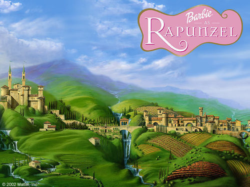  बार्बी as Rapunzel
