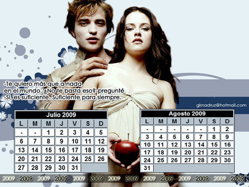  Calendario 2009 - Twilight