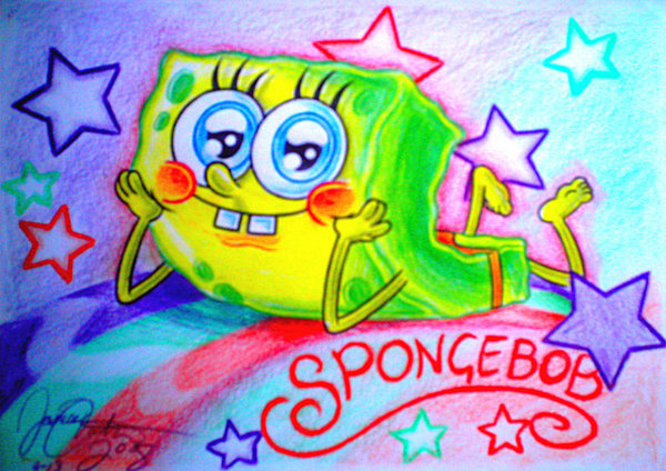 pics of spongebob squarepants. SpongeBob With Stars