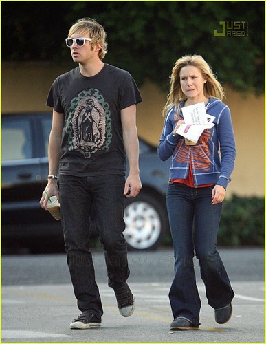 With Kristen Bell in Los Angeles Park
