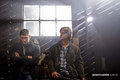 on the set of "Yellow Fever" - supernatural photo