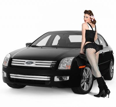 Nicole's 40's pin up photo from America's next top model season 5 photoshoot. Pin-Up w/ Ford Fusion