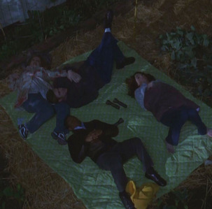  What crop do Lorelai, Sookie, Jackson, and Michel end up sleeping with in Season 4?