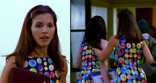  according to Cordelia who designed the dress she is wearing in the imagens below?