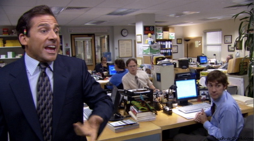  PICTURE THIS: What is Michael saying in this scene?