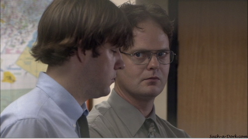  What is Jim's response when Dwight asks him to be part of something secret?