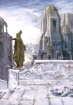  How far away was Osgiliath from Minas Tirith?