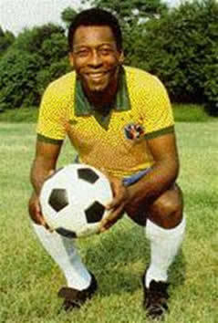 Which is the club where Brazilian striker Pele became an idol?