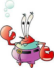  What is the third letter of Mr. Krabs's first name?