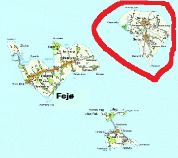 Name the island with the red ring around it