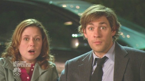  Where did Jim and Pam first kiss?