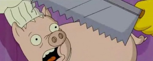 What was the name of the sandwich that Spiderpig was going to be made into at Krusty Burger?