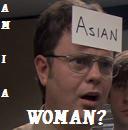  What makes Dwight think that he is a woman in the Diversity game?