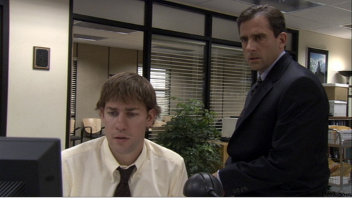 What is the email Michael forwards to Jim in the opening of 'Sexual Harrassment'?