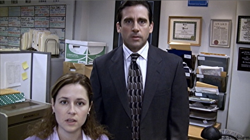  In this scene from Season 3...what prompted Michael to tell his son the "dealio of life"?