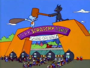  For which of these names was there NOT a vanity bike license plate in the Itchy and Scratchy Land gift shop?