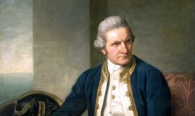  Who was the first European man, seen in this portrait, to make contact with the Hawaiian Islands and its inhabitants in 1778.