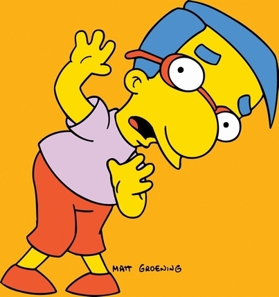 In which language is Milhouse fluent?