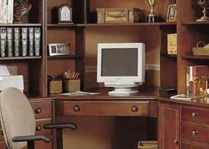 A nice home office. Mine looks nothing like this.