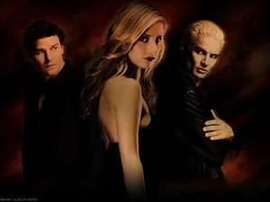  Angel, Buffy & Spike from Buffy The Vampire Slayer one my favorito! shows that I just love.Also a dedicated fan too