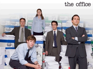  Our favorit office workers: Dwight, Jim, Pam, Ryan, and Michael