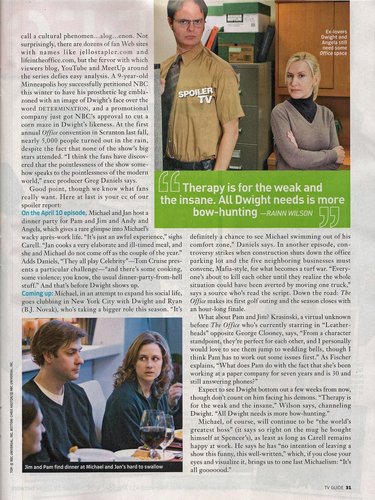  'Office' Scans from TV Guide