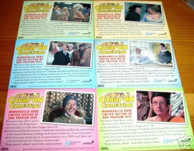  Carry On films Trading Cards