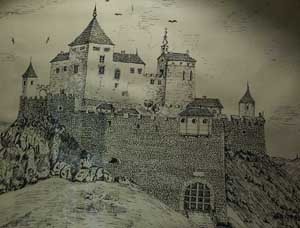  kastil, castle Cachtice - Slovakia