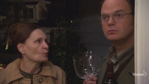  Dwight in avondeten, diner Party