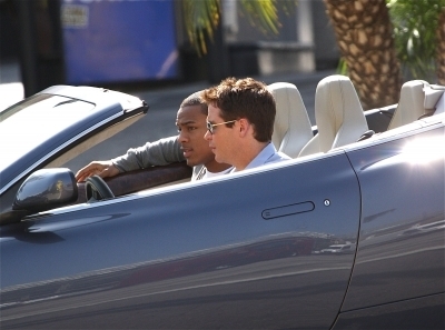  Kevin Connolly and Bow Wow on the Set of Entourage
