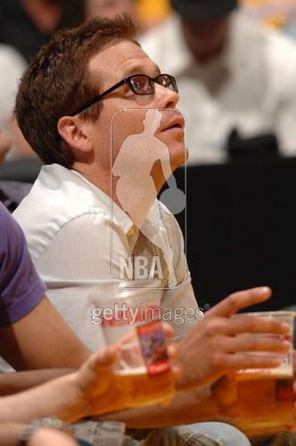  Kevin Connolly hopes things are looking up for the LA Lakers at the Lakers vs Jazz game May 4, 2008