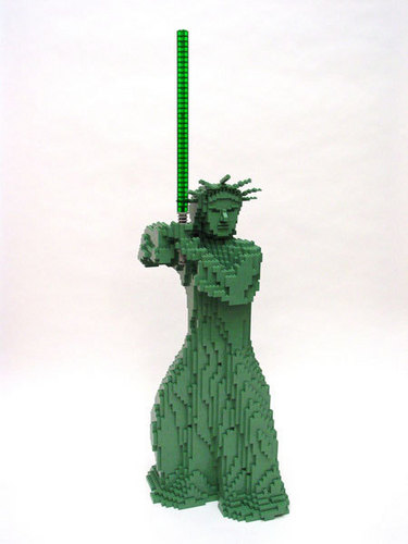 Lego Statue of Liberty Jedi