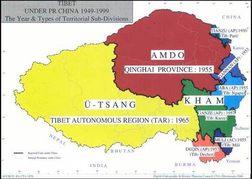 Map of Tibet