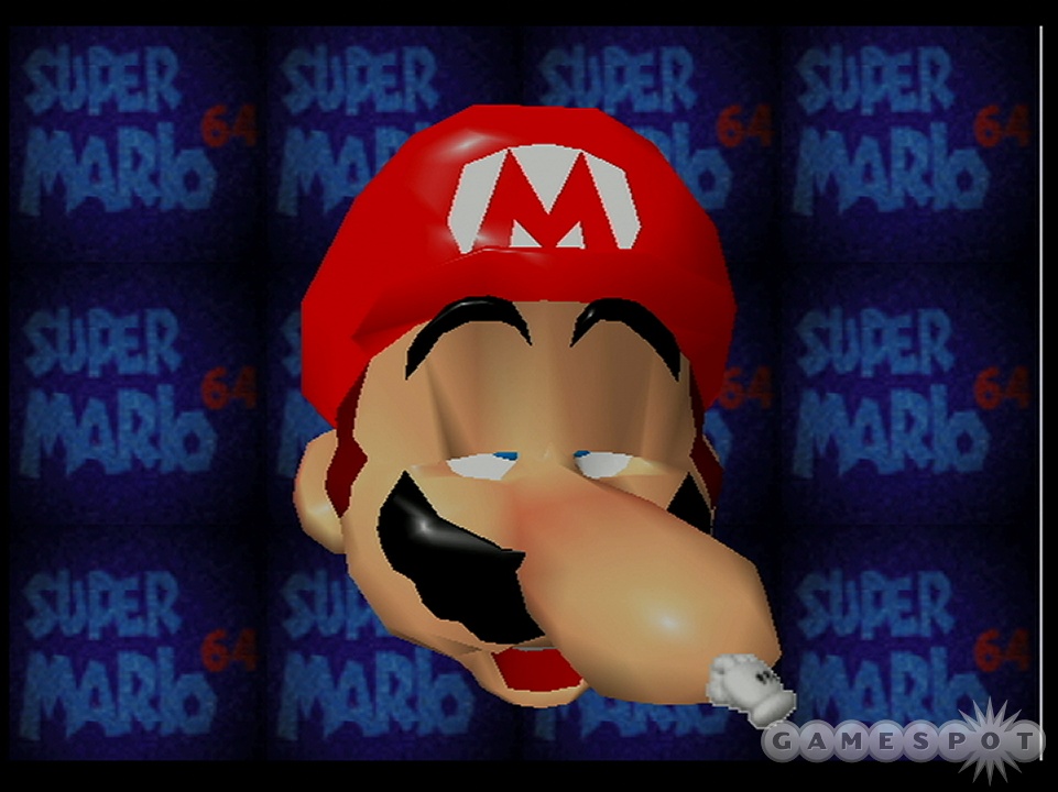 At the beginning of Super Mario 64 u can distort Mario's face. added b...
