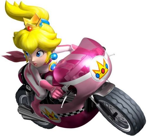  পীচ in Mario Kart Wii
