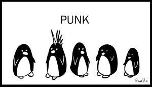  Punk pingüino, pingüino de