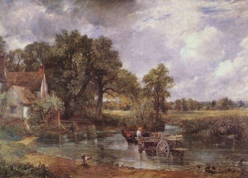  The सूखी घास, घास Wain - John Constable