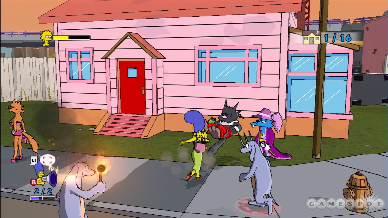 The Simpsons Game Screens