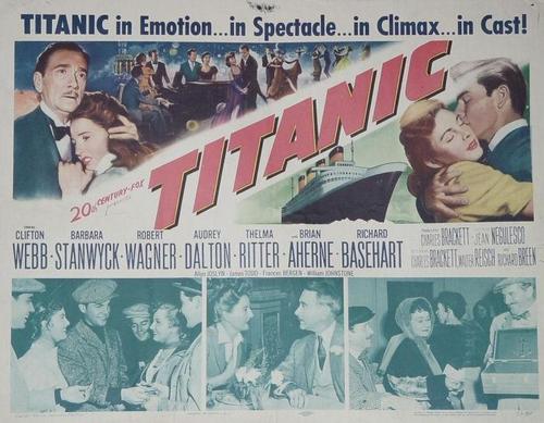  1953 Titanic poster