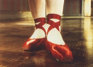  red pointe shoes