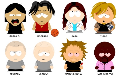  south park characters!