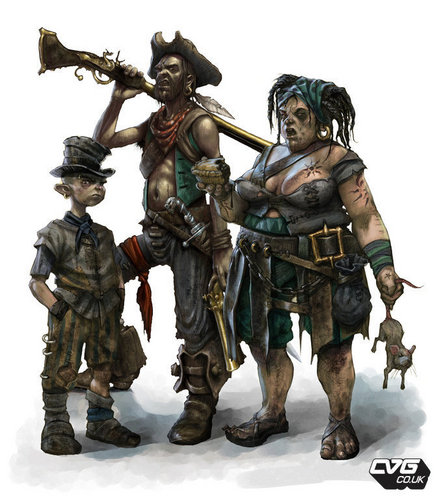  Fable 2 concept art "Poor Family"